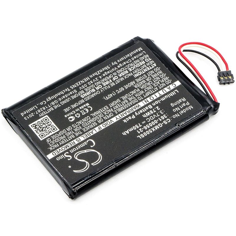 Li-ion Battery Fits Garmin, 010-01531-00, Driveluxe 50 Lmthd 3.7v, 750mah GPS & Navigator Cameron Sino Technology Limited