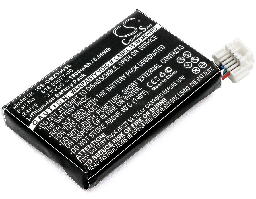 Li-ion Battery fits Garmin, 010-01603-10, Zumo 590 3.7V, 1800mAh GPS & Navigator Cameron Sino Technology Limited