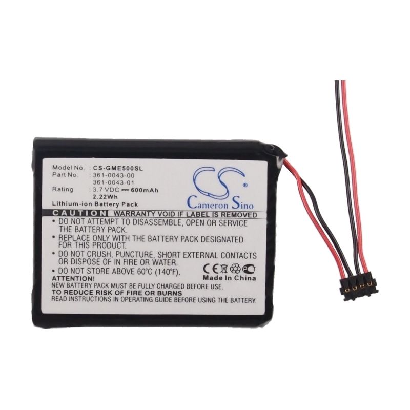Li-ion Battery Fits Garmin, 010-01626-02, Edge 200, Edge 205 3.7v, 600mah GPS & Navigator Cameron Sino Technology Limited