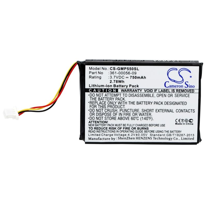 Li-ion Battery Fits Garmin, 010-11925-10, Drive 60, Drive 61 3.7v, 750mah Dog Collar Cameron Sino Technology Limited