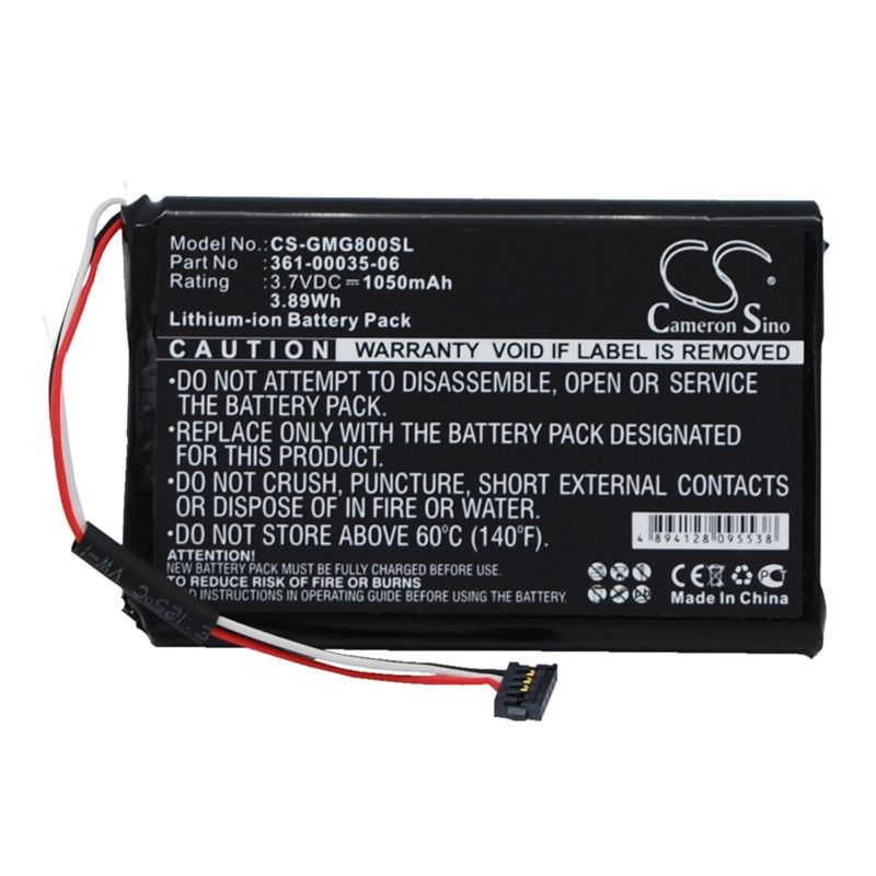 Li-ion Battery Fits Garmin, Approach G8 3.7v, 1050mah GPS & Navigator Cameron Sino Technology Limited