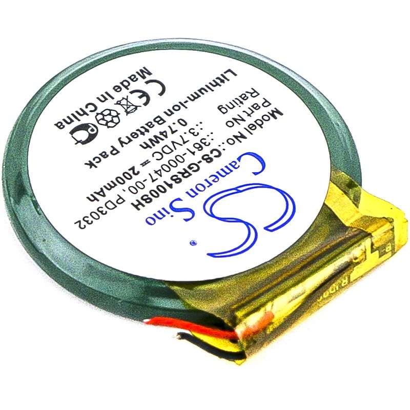 Li-ion Battery Fits Garmin, Approach S1, Forerunner 110, Forerunner 210 3.7v, 200mah Smartwatch Cameron Sino Technology Limited