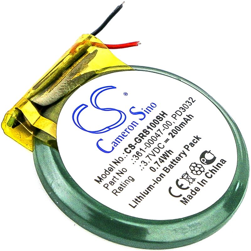 Li-ion Battery Fits Garmin, Approach S1, Forerunner 110, Forerunner 210 3.7v, 200mah Smartwatch Cameron Sino Technology Limited