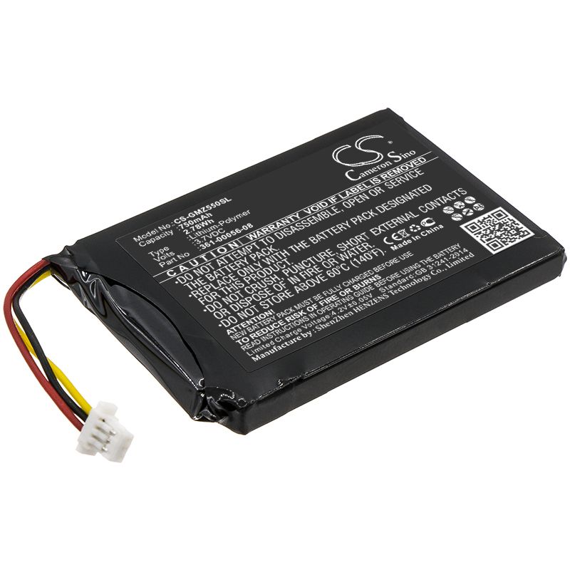 Li-ion Battery Fits Garmin, Drivesmart 5, Drivesmart 55 3.7v, 750mah GPS & Navigator Cameron Sino Technology Limited