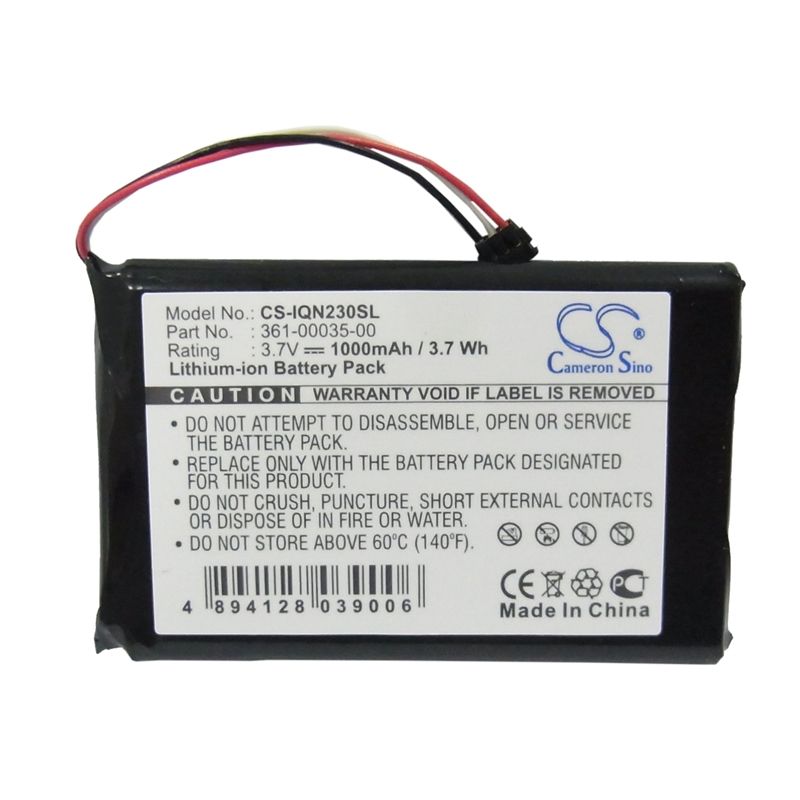 Li-ion Battery Fits Garmin, Edge Touring Plus, Edge Touring+, Nuvi 2300 3.7v, 1000mah GPS & Navigator Cameron Sino Technology Limited