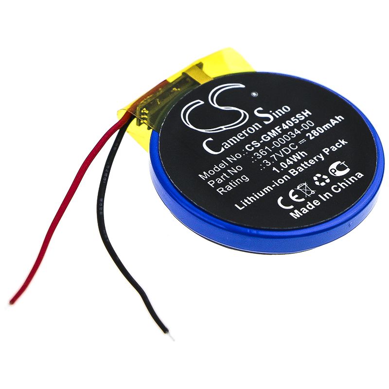 Li-ion Battery fits Garmin, Forerunner 405, Forerunner 405cx 3.7V, 300mAh Smartwatch Cameron Sino Technology Limited