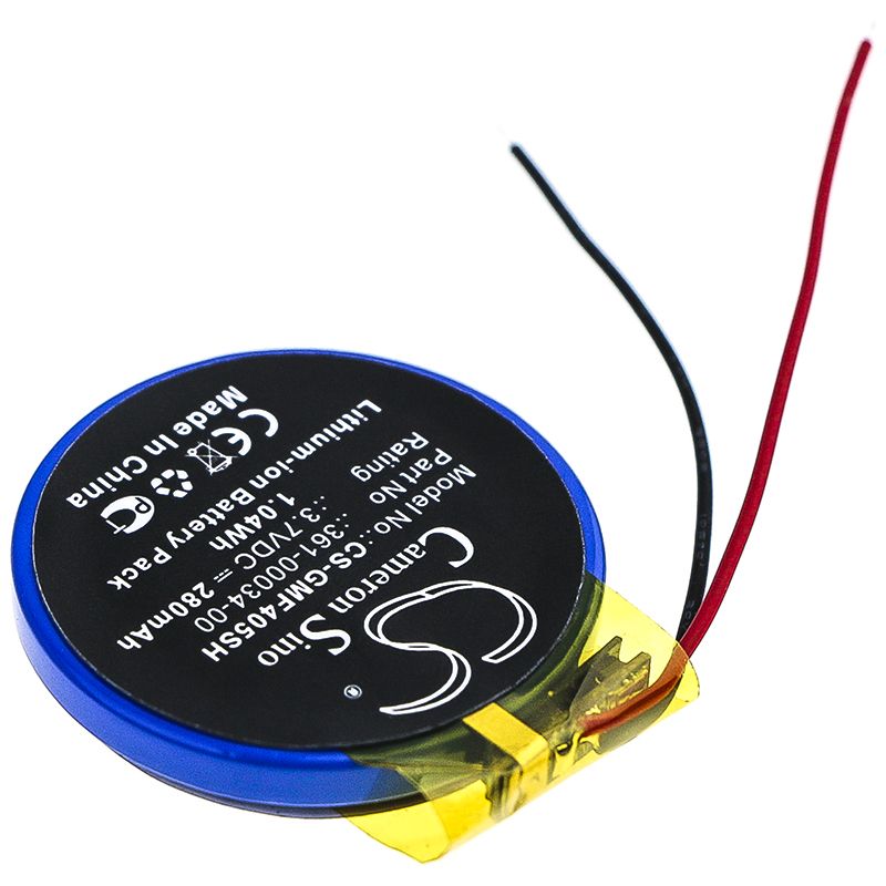 Li-ion Battery fits Garmin, Forerunner 405, Forerunner 405cx 3.7V, 300mAh Smartwatch Cameron Sino Technology Limited