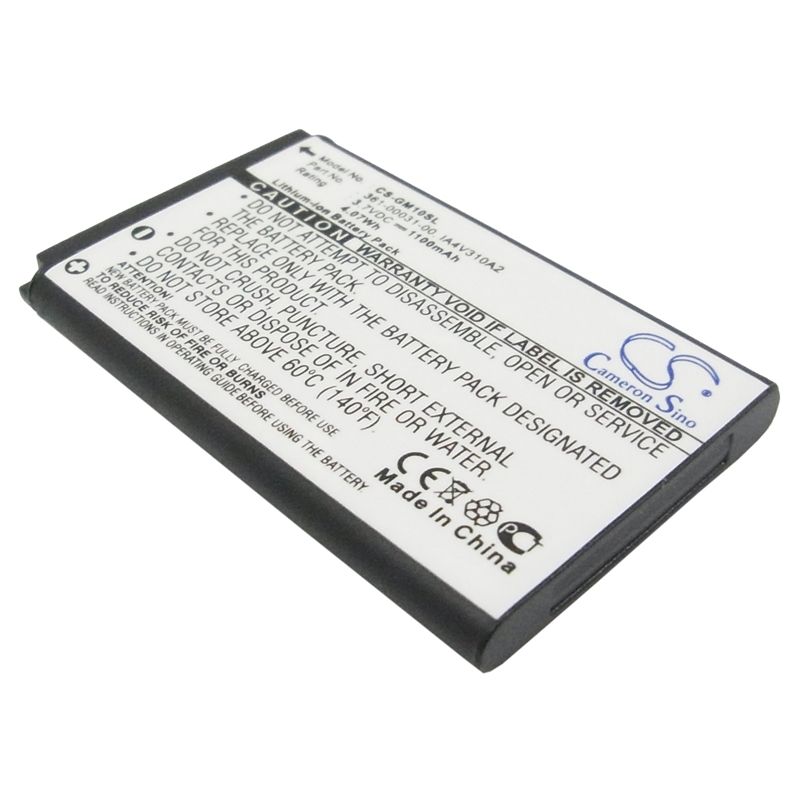 Li-ion Battery Fits Garmin, Gps Mobile 10, Gps Mobile 10x, Gps10 3.7v, 1100mah GPS & Navigator Cameron Sino Technology Limited