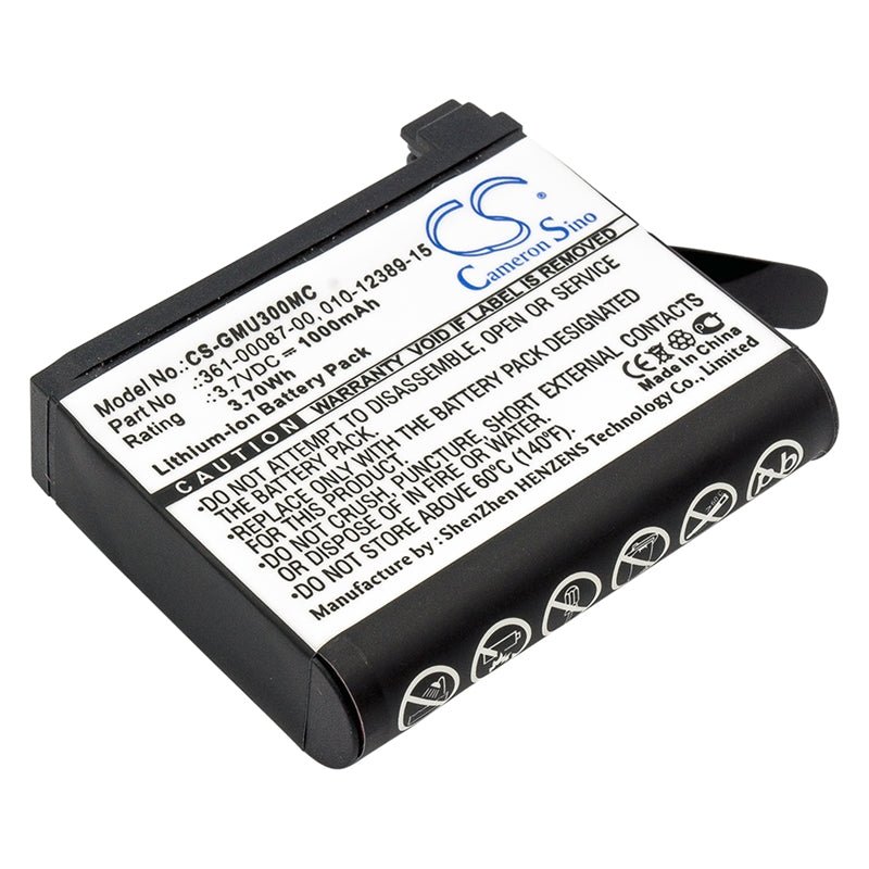 Li-ion Battery Fits Garmin, Virb Ultra, Virb Ultra 30, Virb Ultra 30 Hd Action 3.7v, 1000mah Home Electronics Cameron Sino Technology Limited