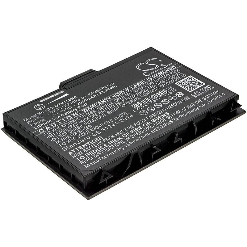 Li-ion Battery fits Getac, V110 11.1V, 2000mAh Computer Cameron Sino Technology Limited (Suspended)