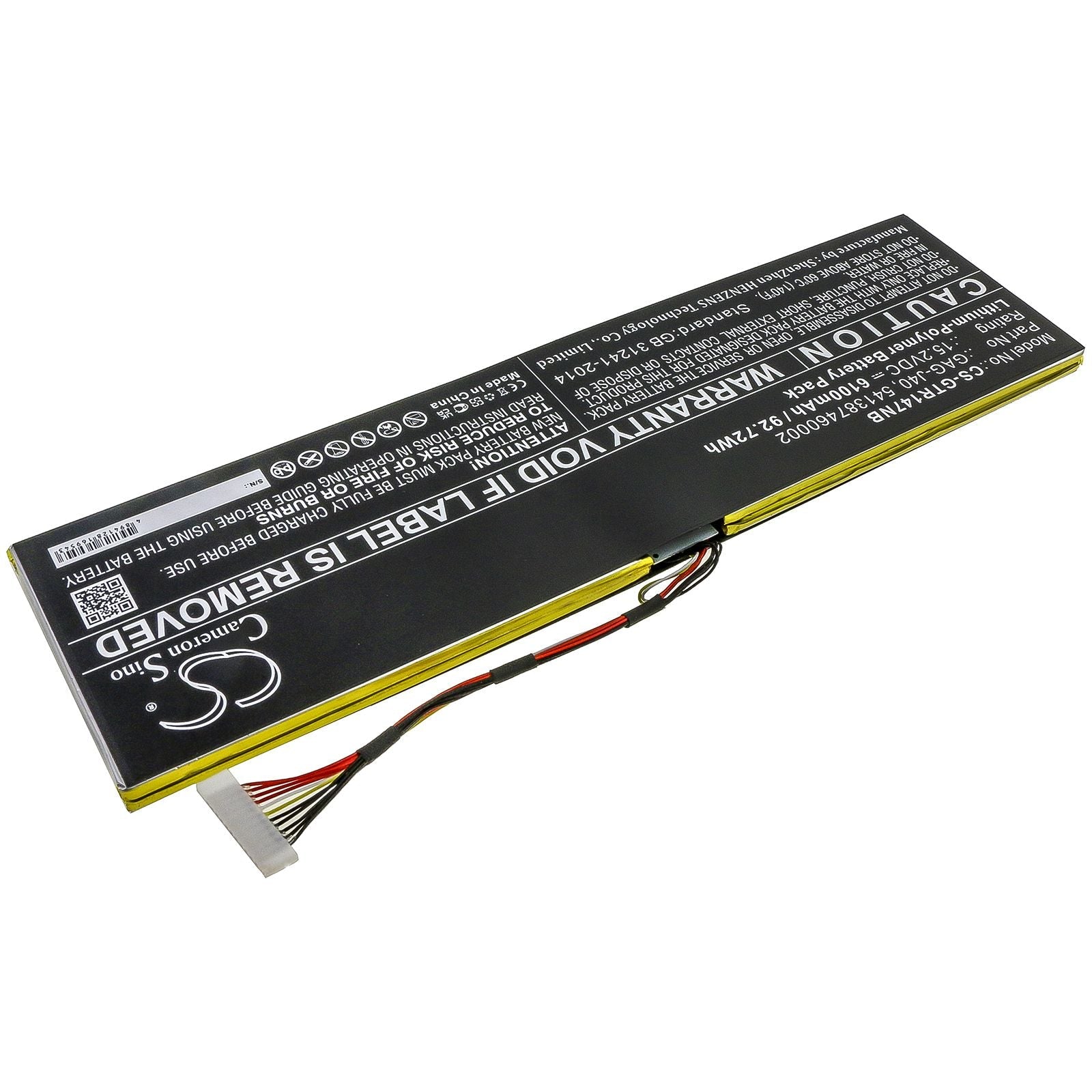 Li-ion Battery fits Gigabyte, Aero 14, Aero 14 P64wv7-de325tb, Aero 14 V8 15.2V, 6100mAh Computer Cameron Sino Technology Limited