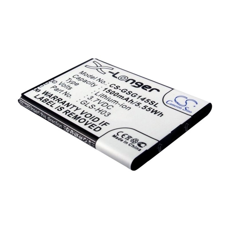 Li-ion Battery fits Gigabyte, g1345, gsmart, g1345 3.7V, 1500mAh Mobile & SmartPhone Cameron Sino Technology Limited