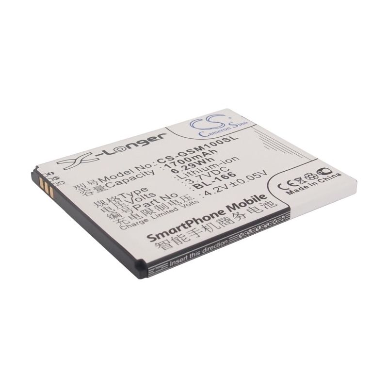 Li-ion Battery fits Gigabyte, gsmart maya m1, gsmart, i350 3.7V, 1700mAh Mobile & SmartPhone Cameron Sino Technology Limited