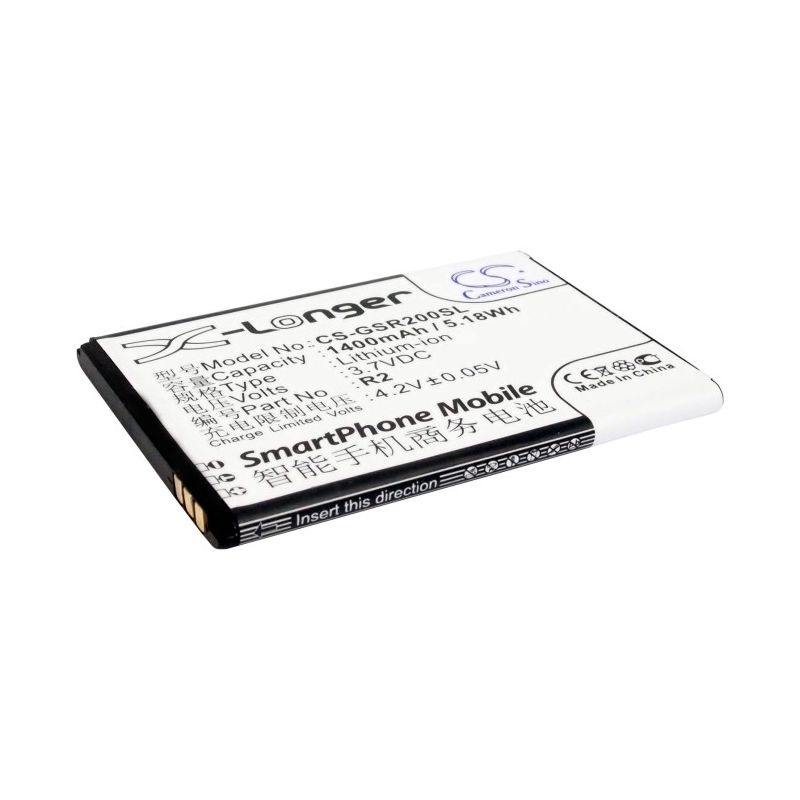 Li-ion Battery fits Gigabyte, gsmart roma r2, gsmart, r2 3.7V, 1400mAh Mobile & SmartPhone Cameron Sino Technology Limited