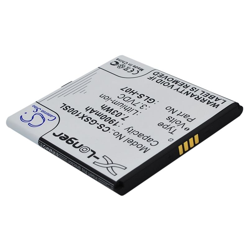 Li-ion Battery fits Gigabyte, gsmart simba sx1, gsmart, simba sx1 3.7V, 1900mAh Mobile & SmartPhone Cameron Sino Technology Limited