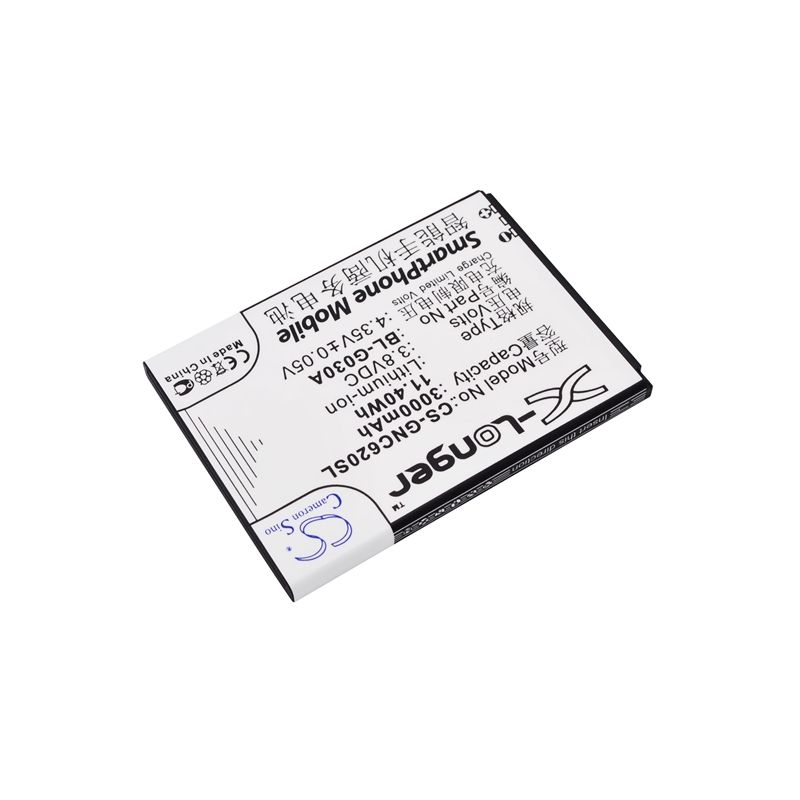 Li-ion Battery fits Gionee, c620, c620s, gn181 3.8V, 3000mAh Mobile & SmartPhone Cameron Sino Technology Limited