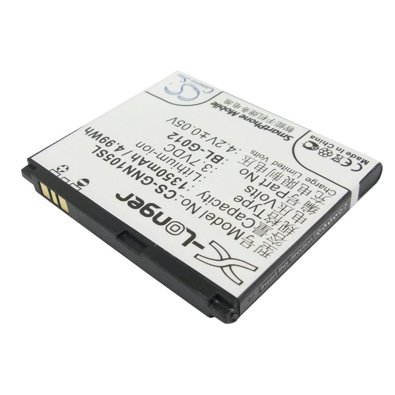 Li-ion Battery fits Gionee, c900, d500, gn105 3.7V, 1350mAh Mobile & SmartPhone Cameron Sino Technology Limited
