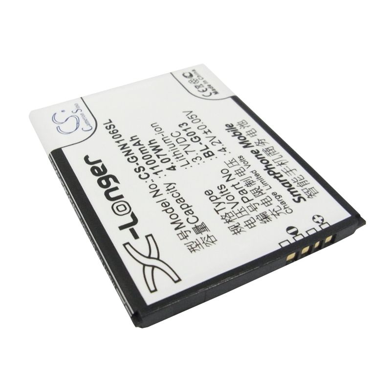 Li-ion Battery fits Gionee, gn106, gn109 3.7V, 1100mAh Communications Cameron Sino Technology Limited (Suspended)