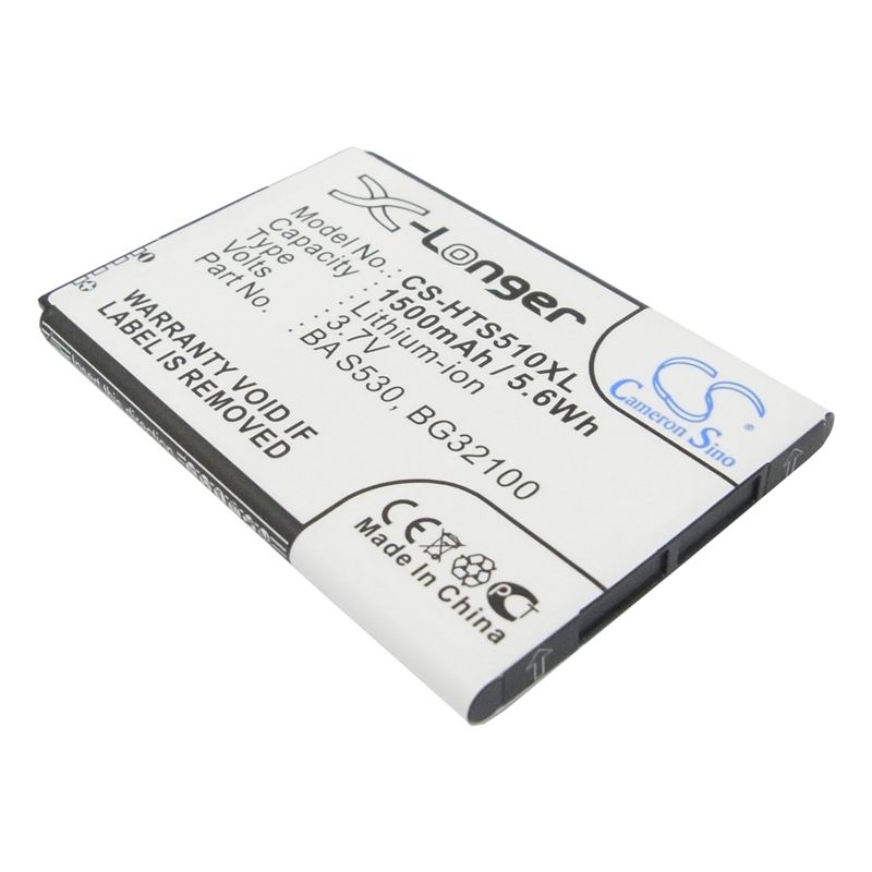 Li-ion Battery fits Google, g12, g15, htc 3.7V, 1500mAh Mobile & SmartPhone Cameron Sino Technology Limited