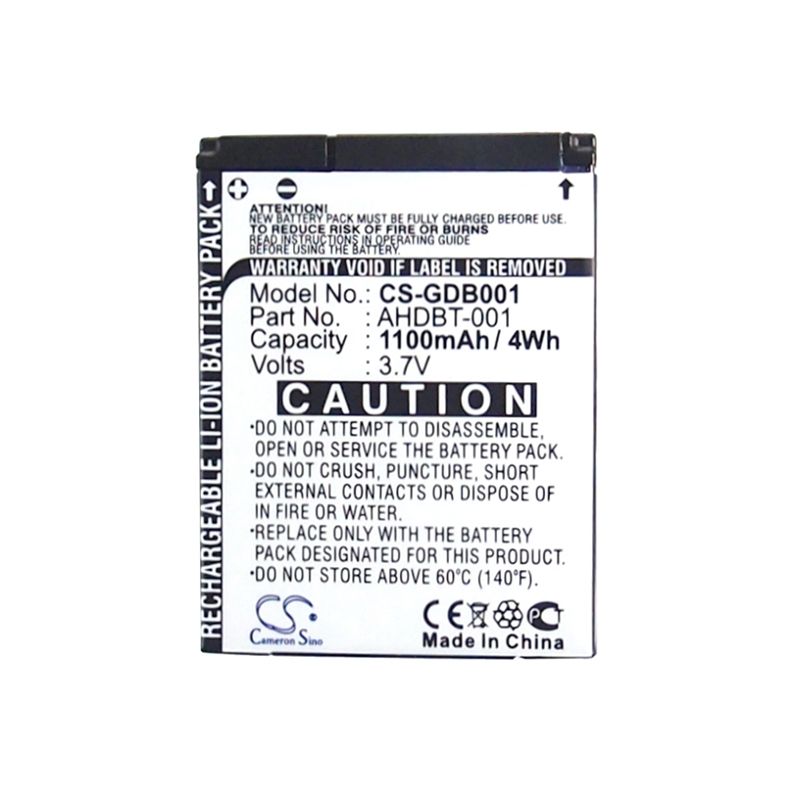 Li-ion Battery Fits Gopro, Hd Helmet Hero, Hd Hero, Hd Hero 2 3.7v, 1100mah Camera Cameron Sino Technology Limited