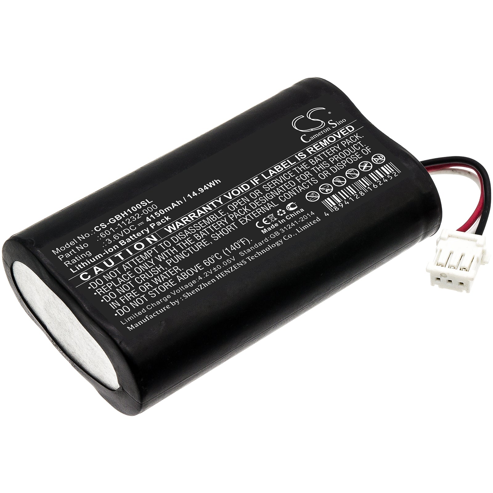 Li-ion Battery fits Gopro, Karma Remote Control, Kwbh1 3.6V, 4150mAh Remote Controller Cameron Sino Technology Limited