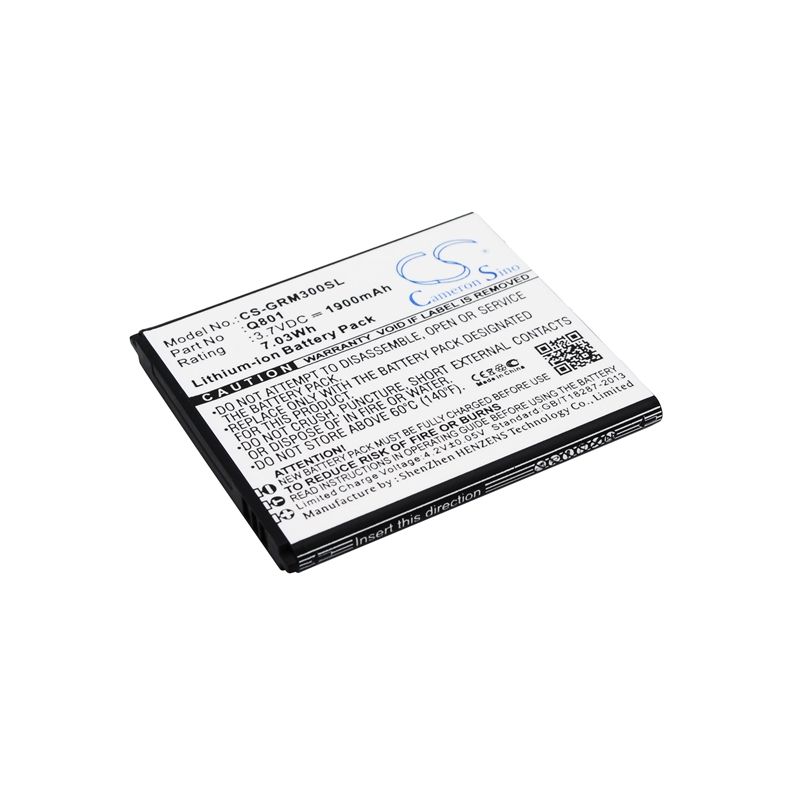 Li-ion Battery fits Green orange, go m3, m3 3.7V, 1900mAh Mobile & SmartPhone Cameron Sino Technology Limited