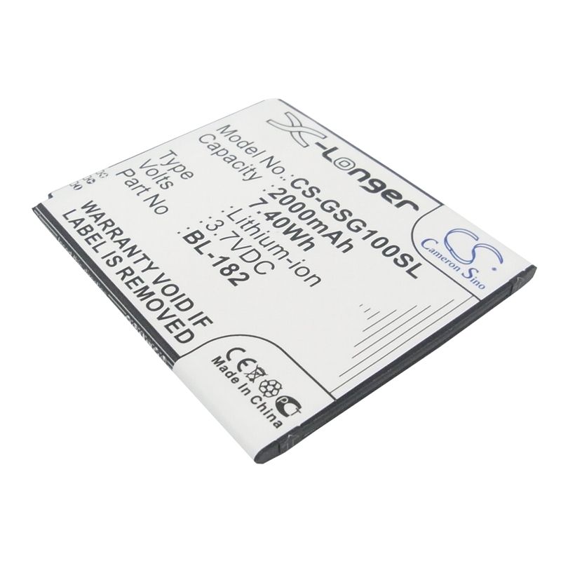 Li-ion Battery fits Gsmart, s1, sierra s1 3.7V, 2000mAh Mobile & SmartPhone Cameron Sino Technology Limited