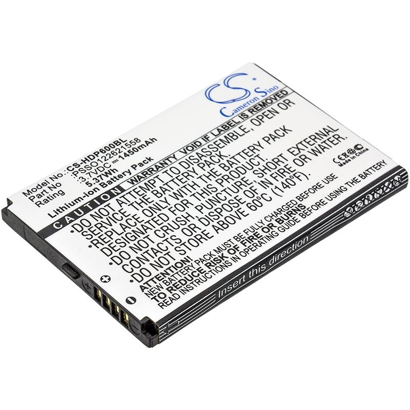 Li-ion Battery Fits Handheld, 6000, 6000lu1, Dolphin 6000 3.7v, 1450mah Barcode Scanner Cameron Sino Technology Limited