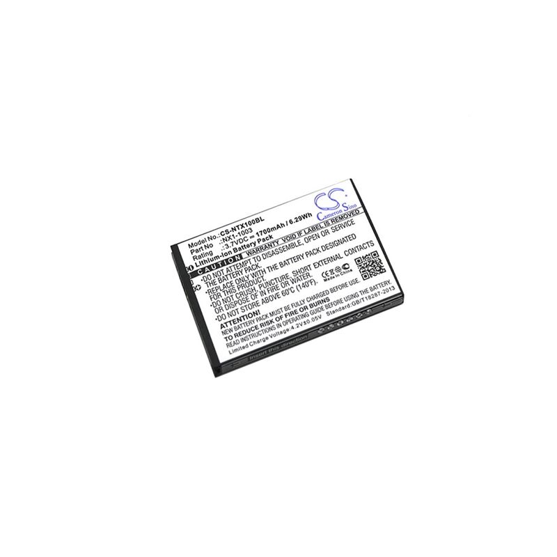 Li-ion Battery fits Handheld, Nautiz X1 3.7V, 1700mAh Barcode Scanner Cameron Sino Technology Limited