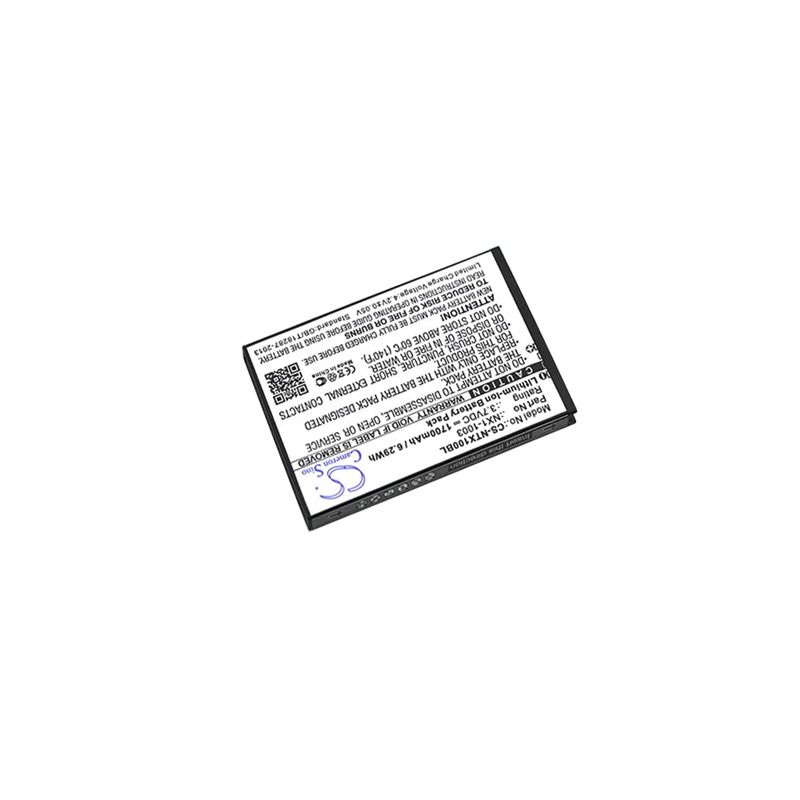 Li-ion Battery fits Handheld, Nautiz X1 3.7V, 1700mAh Barcode Scanner Cameron Sino Technology Limited