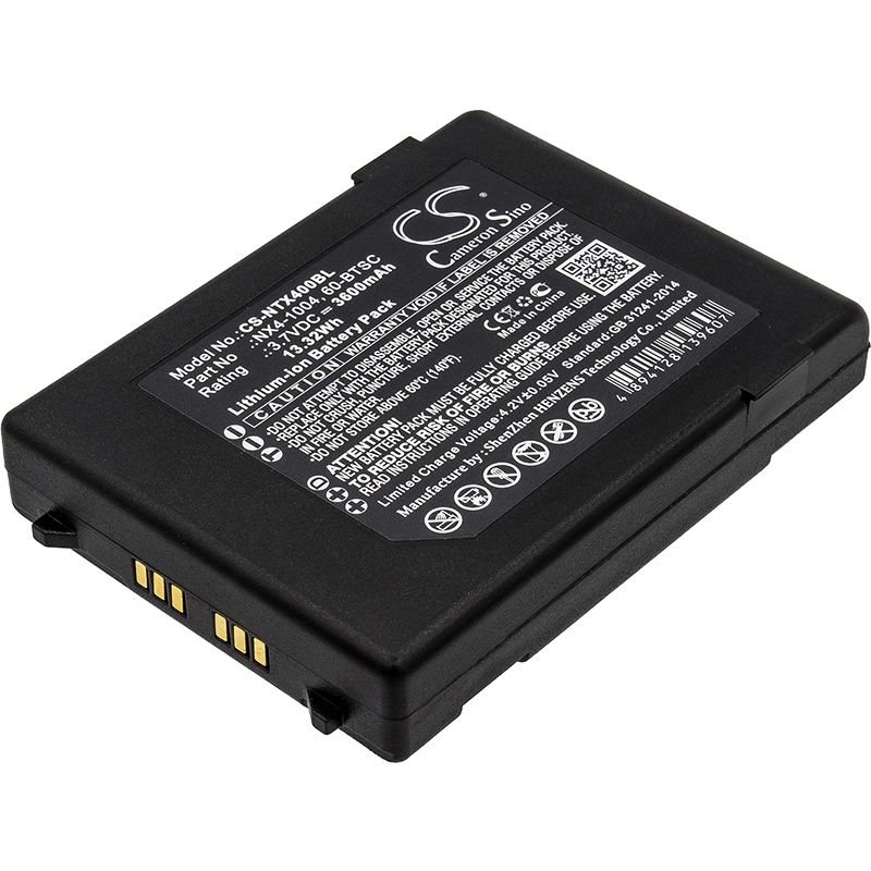 Li-ion Battery fits Handheld, Nautiz X4, Nautiz, X4 3.7V, 3600mAh Barcode Scanner Cameron Sino Technology Limited