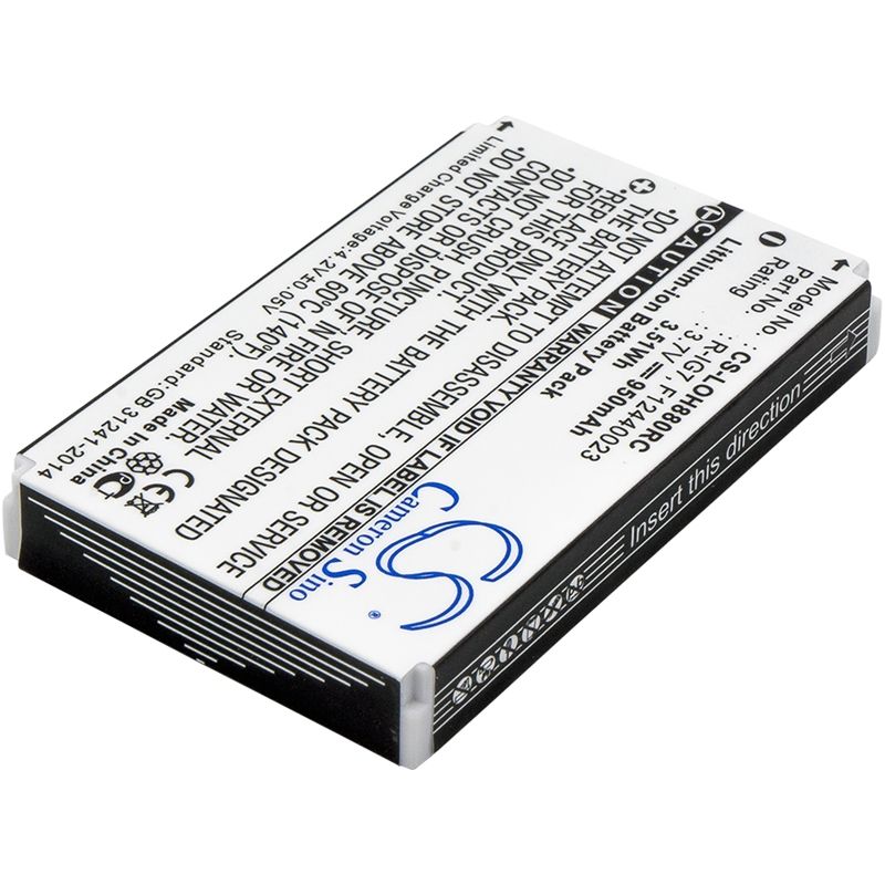Li-ion Battery Fits Harmon Kardon, Tc30, Logitech, Harmony 720 3.7v, 950mah Remote Control Cameron Sino Technology Limited