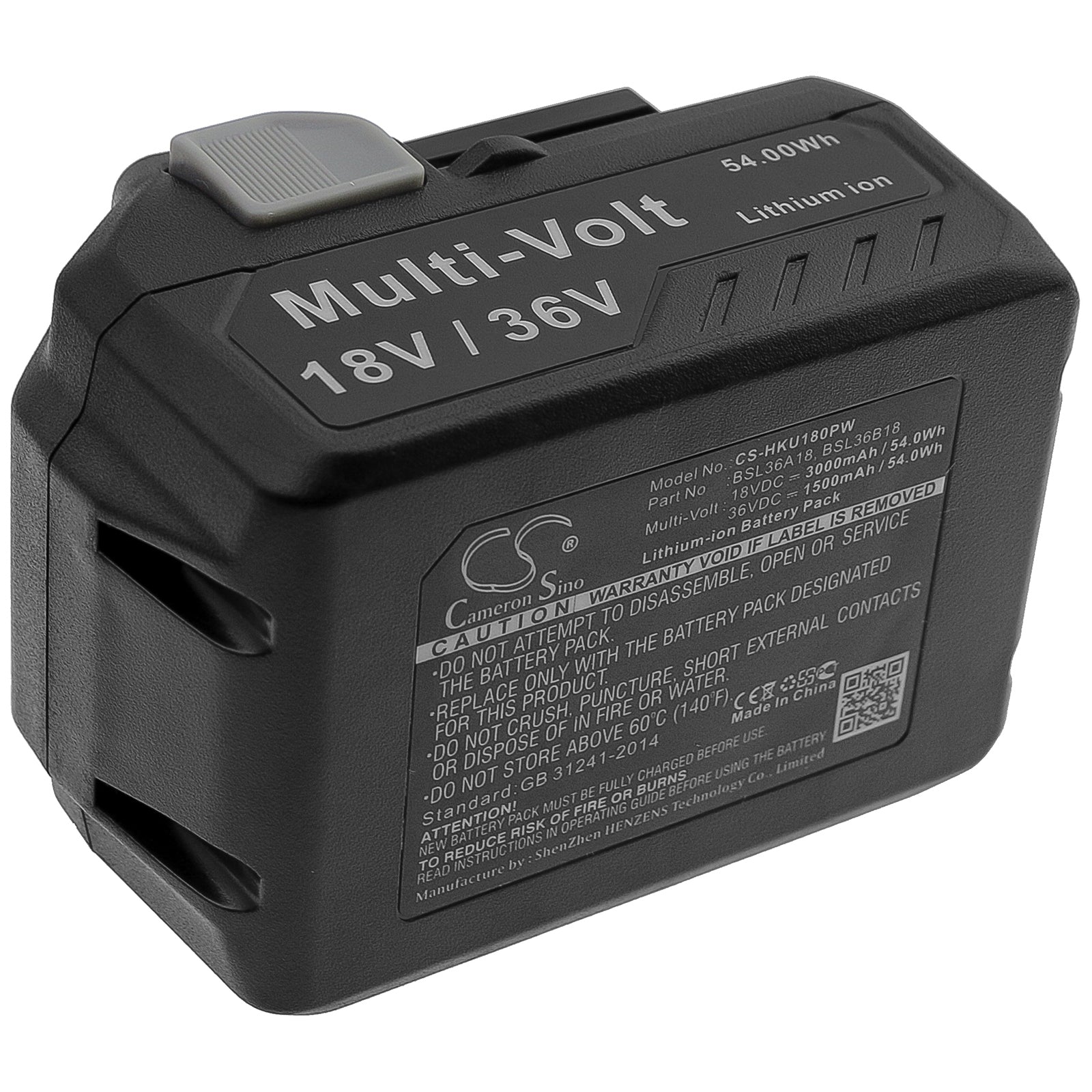 Li-ion Battery fits Hikoki, 371751m, 402933 18V, 3000mAh Power Tools Cameron Sino Technology Limited