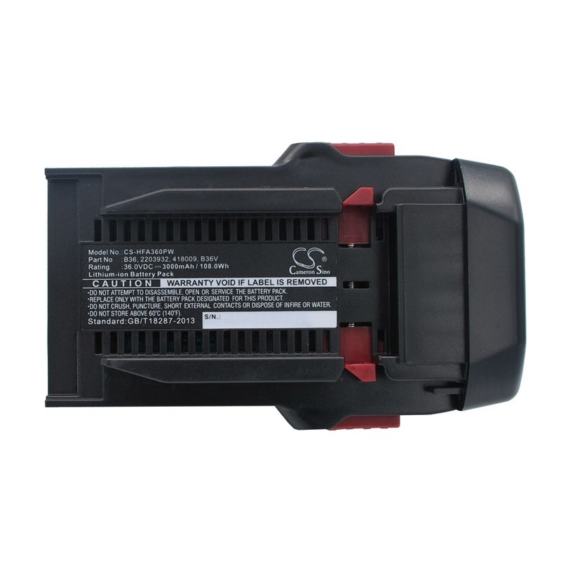 Li-ion Battery fits Hilti, Te6-a Li, Te6-a36, Wsr36-a 36.0V, 3000mAh Power Tools Cameron Sino Technology Limited