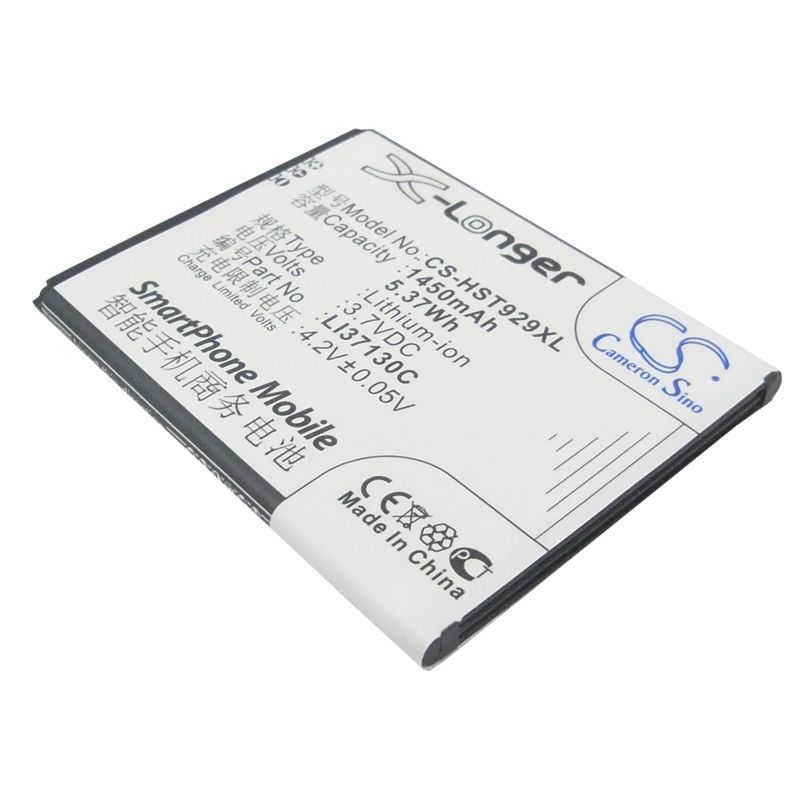 Li-ion Battery fits Hisense, e820, e912, e912s 3.7V, 1450mAh Mobile & SmartPhone Cameron Sino Technology Limited