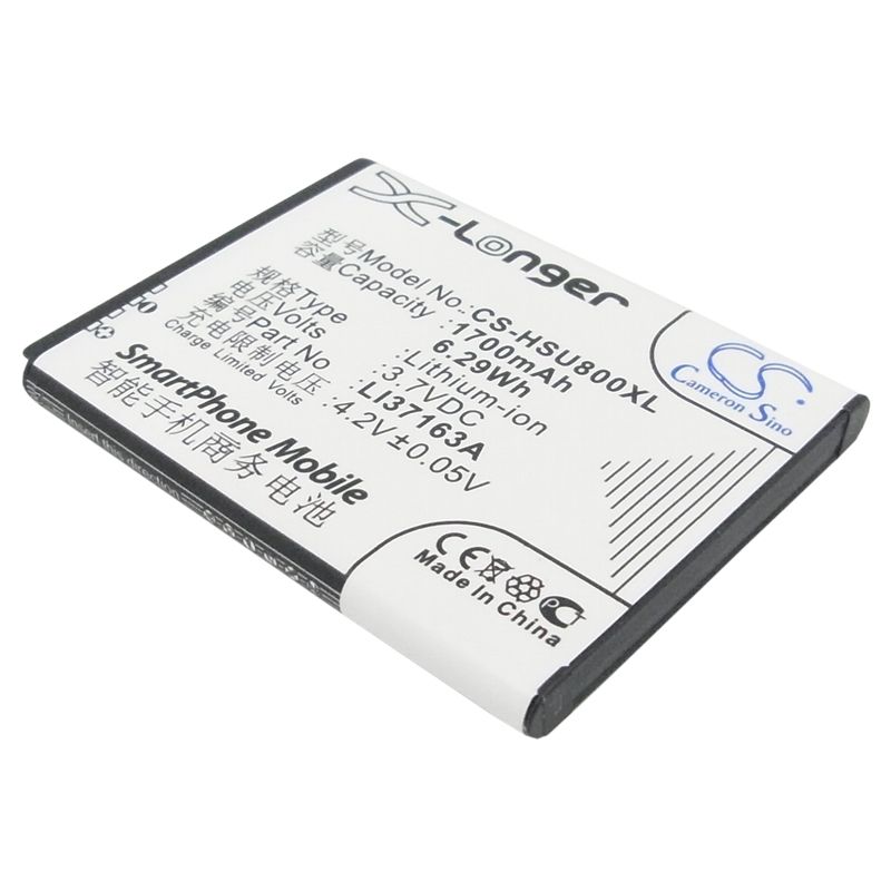 Li-ion Battery fits Hisense, e910, e920, e926 3.7V, 1700mAh Mobile & SmartPhone Cameron Sino Technology Limited