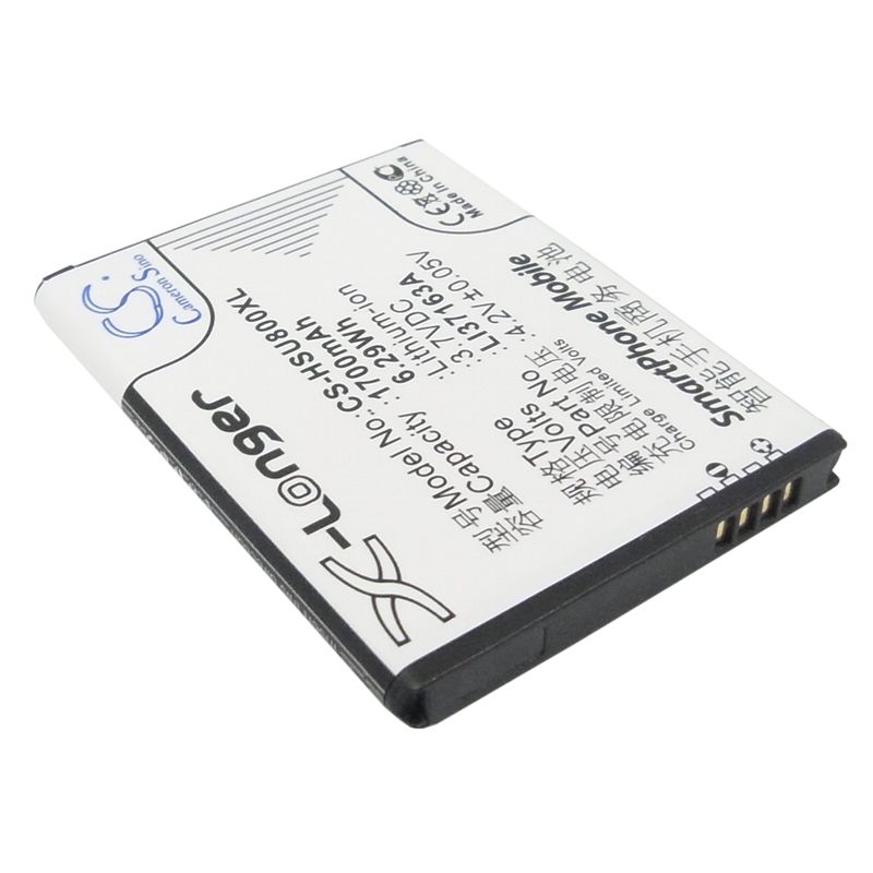 Li-ion Battery fits Hisense, e910, e920, e926 3.7V, 1700mAh Mobile & SmartPhone Cameron Sino Technology Limited