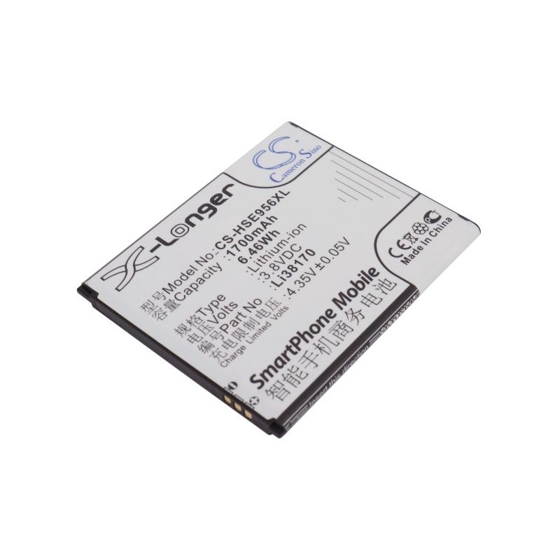 Li-ion Battery fits Hisense, e956q, e958q, hs-eg958 3.8V, 1700mAh Mobile & SmartPhone Cameron Sino Technology Limited