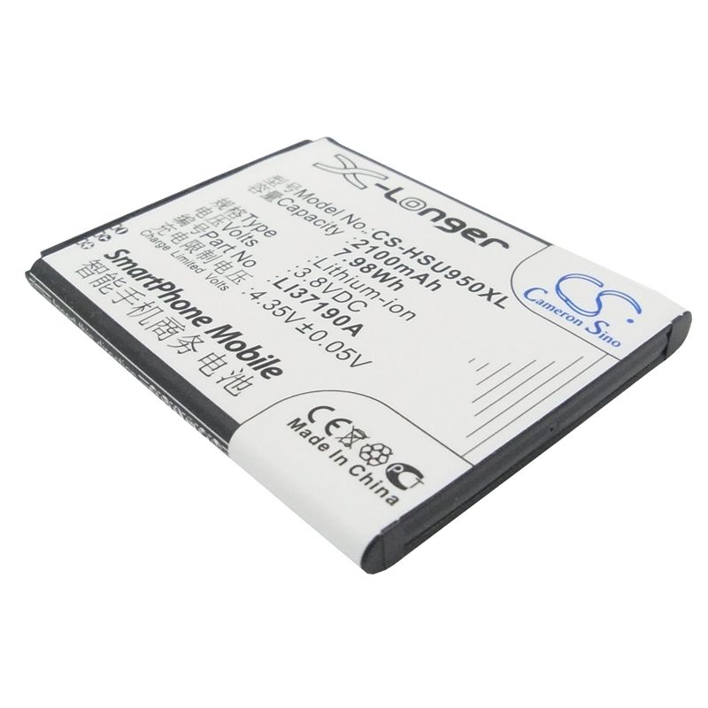 Li-ion Battery fits Hisense, e965, eg950, eg950a 3.8V, 2100mAh Communications Cameron Sino Technology Limited (Suspended)