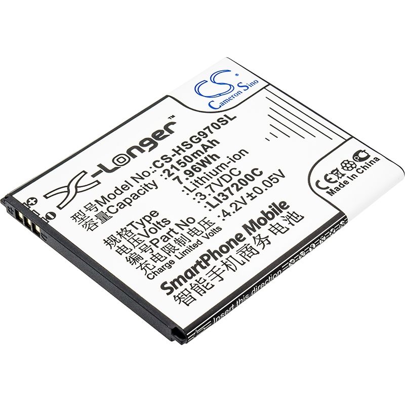 Li-ion Battery fits Hisense, e968, eg970, hs-e968 3.7V, 2150mAh Mobile & SmartPhone Cameron Sino Technology Limited