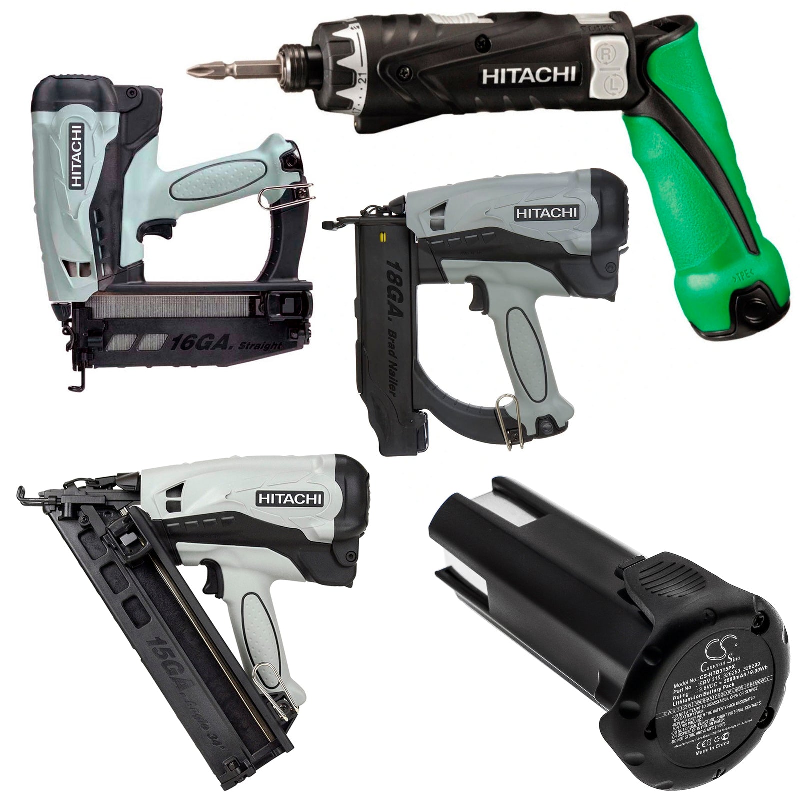 Li-ion Battery fits Hitachi, Db 3dl, Db 3dl2 3.6V, 2500mAh Power Tools Cameron Sino Technology Limited