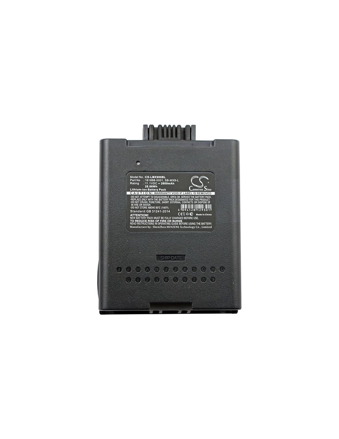 Li-ion Battery fits Honeywell, Mx9380, Mx9381, Mx9382 11.1V, 2600mAh Barcode Scanner Cameron Sino Technology Limited