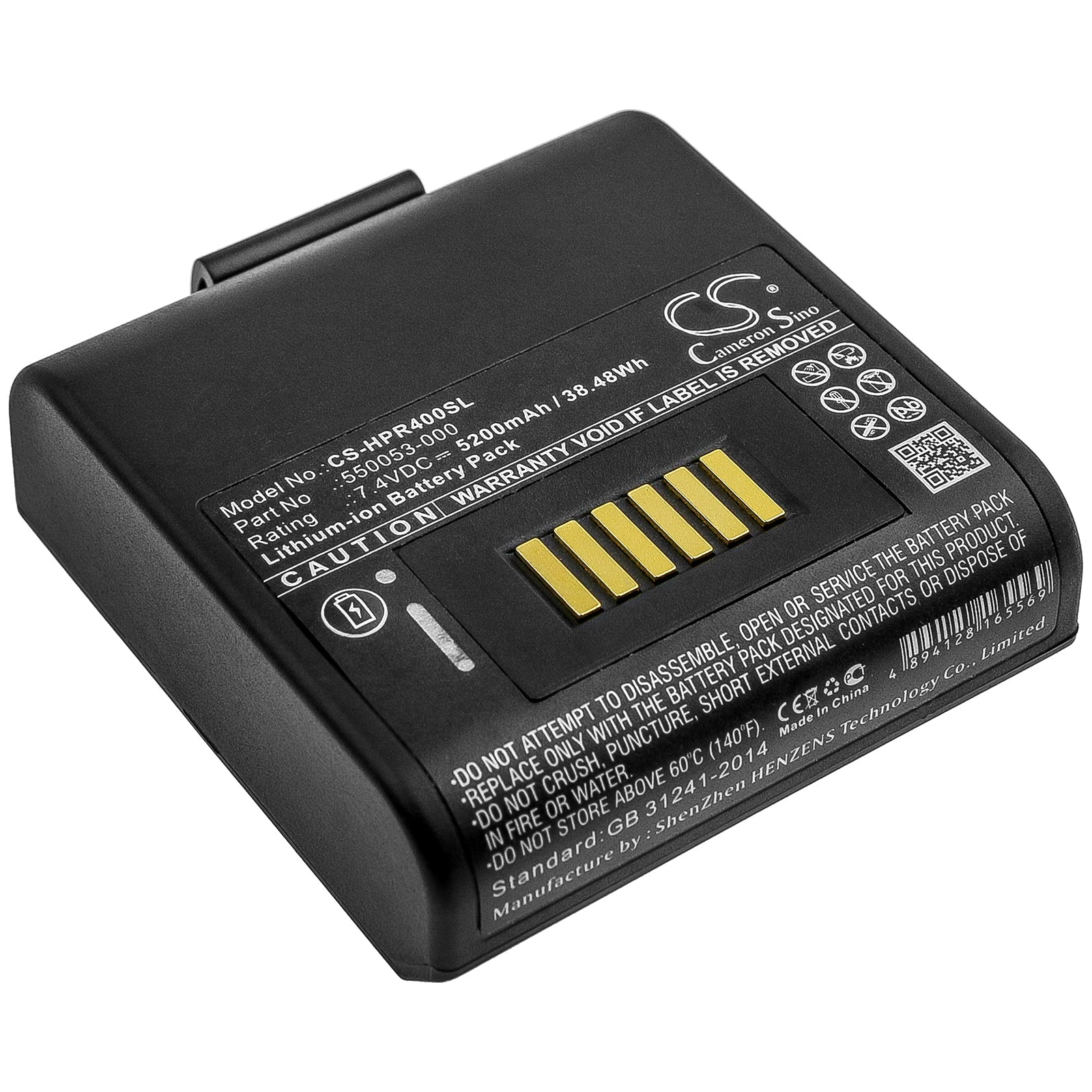 Li-ion Battery fits Honeywell, Rp4, Intermec, Rp4 7.4V, 5200mAh Portable Printer Cameron Sino Technology Limited