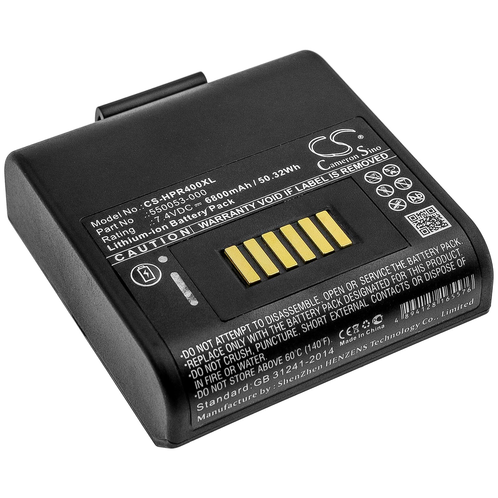 Li-ion Battery fits Honeywell, Rp4, Intermec, Rp4 7.4V, 6800mAh Portable Printer Cameron Sino Technology Limited