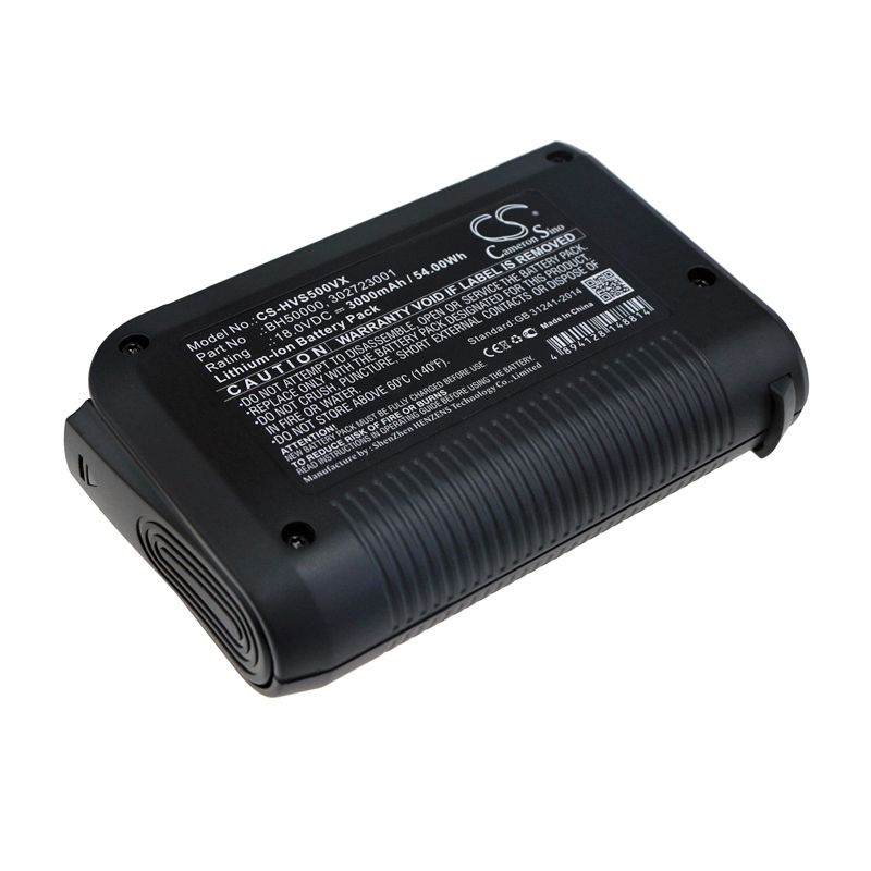Li-ion Battery fits Hoover, Bh50010, Bh50015 Platinum Collection Linx Vacuum 3000Mah, 18V Vacuum Cameron Sino Technology Limited