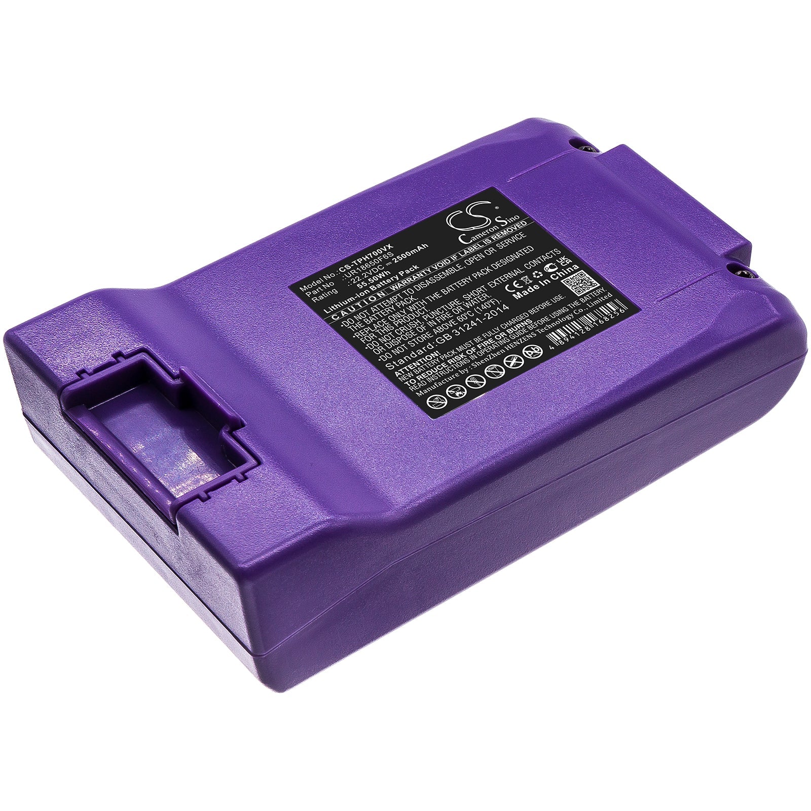 Li-ion Battery fits Hosome, Tph07 22.2V, 2500mAh Vacuum Cameron Sino Technology Limited
