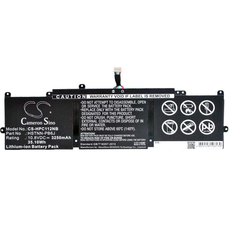 Li-ion Battery fits Hp, chromebook 11 G3, chromebook 11 G3 Pcnb, chromebook 11 G4 10.8V, 3250mAh Notebook & Laptop Cameron Sino Technology Limited