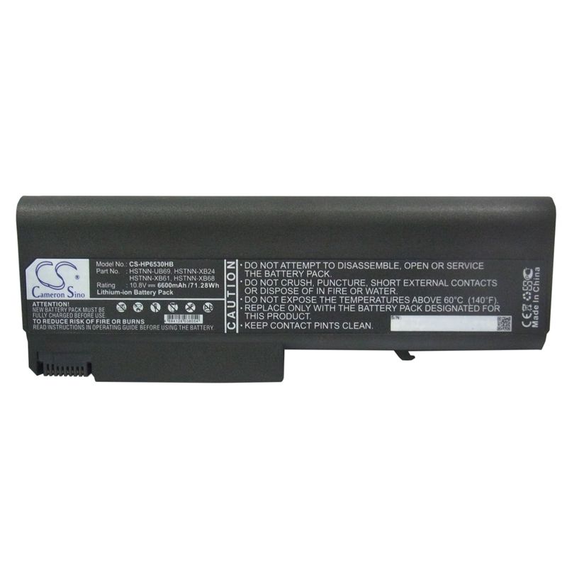 Li-ion Battery Fits Hp, Compaq 6500b, Compaq 6530b, Compaq 6535b 10.8v, 6600mah Notebook & Laptop Cameron Sino Technology Limited