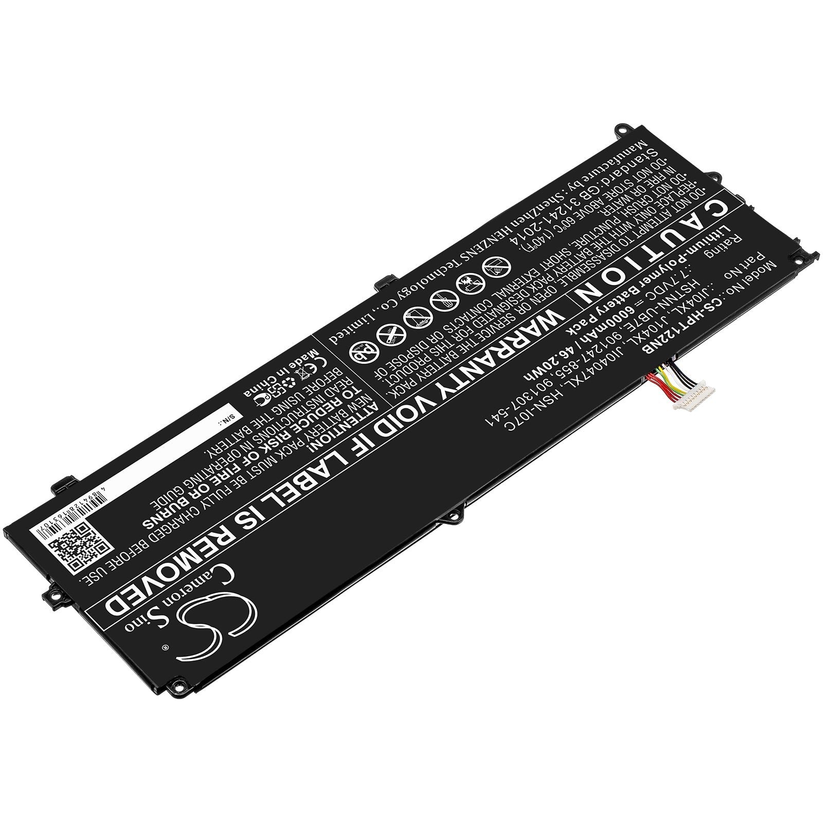 Li-ion Battery fits Hp, Elite X2 1012 G2, Elite X2 1012 G2 (1ke33aw) 7.7V, 6000mAh Notebook & Laptop Cameron Sino Technology Limited