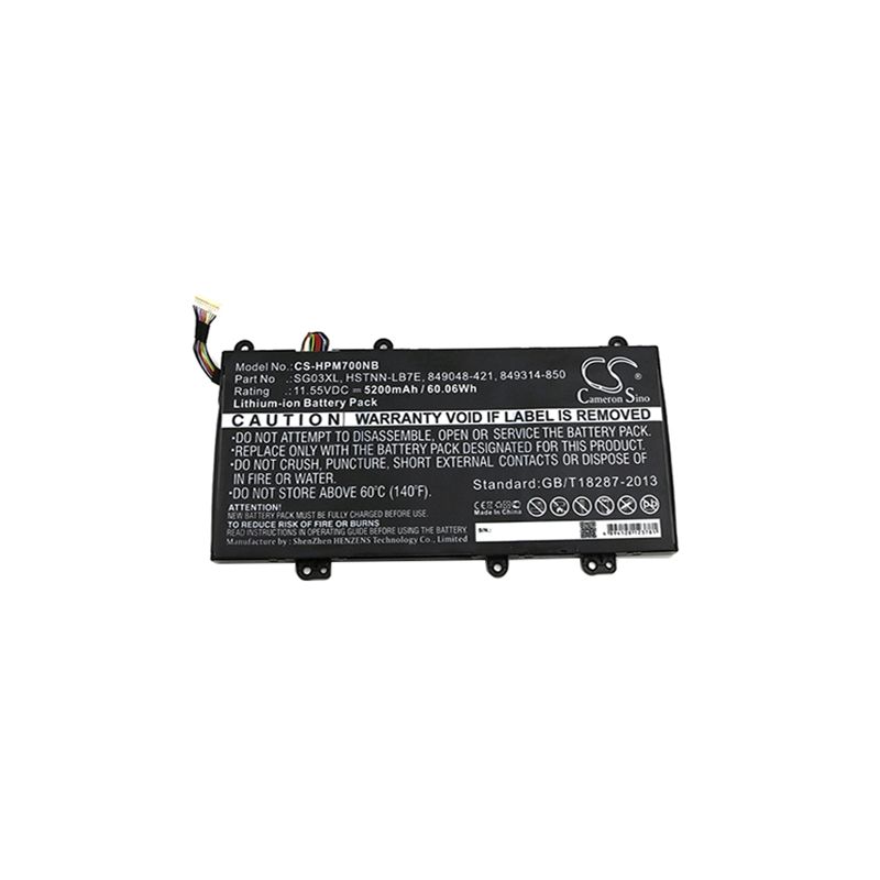 Li-ion Battery Fits Hp, Envy M7u, Envy M7-u009dx 11.55v, 5200mah Notebook & Laptop Cameron Sino Technology Limited